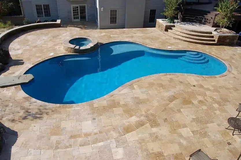 Noce Premium Tumbled Travertine Pavers