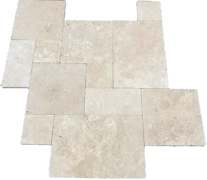 Silver Standard Tumbled Travertine Pavers