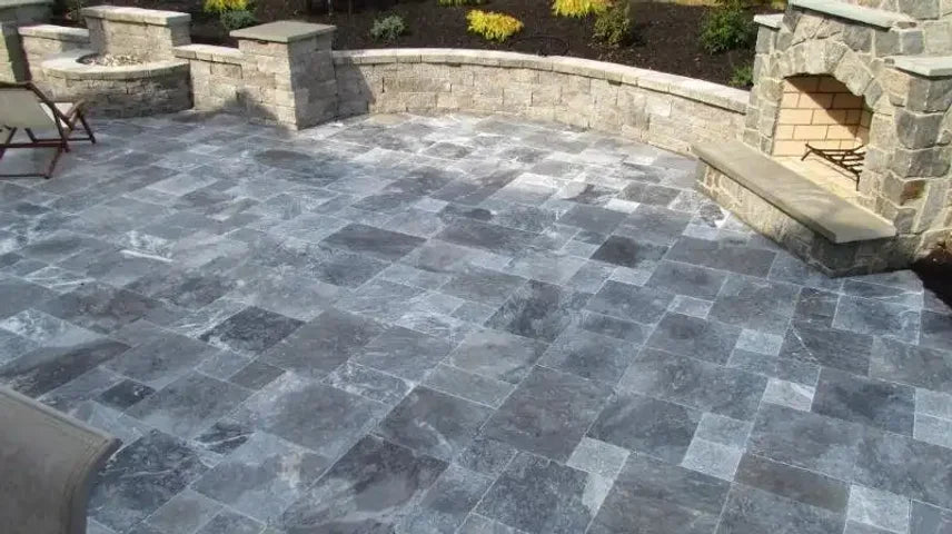 Tahoe Tumbled Marble Pavers