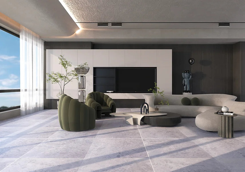 Tundra Gray Marble Tiles
